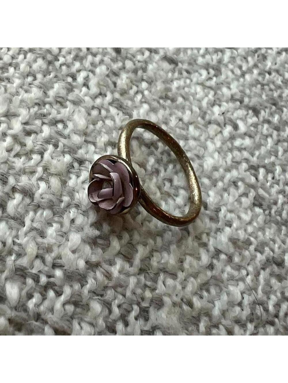 Women's Gold Tone and Purple Ring